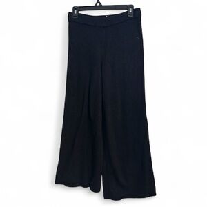 Rachel Zoe Comfy Cozy Wide Leg Black Pull-on Pants Soft Stretchy